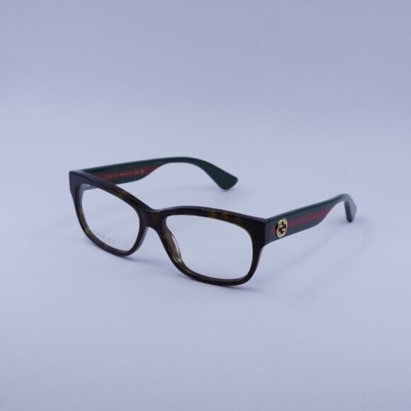 Gucci GG0278O 012 Eyeglasses Havana 55mm Rectangle Frame - Picture 5 of 11